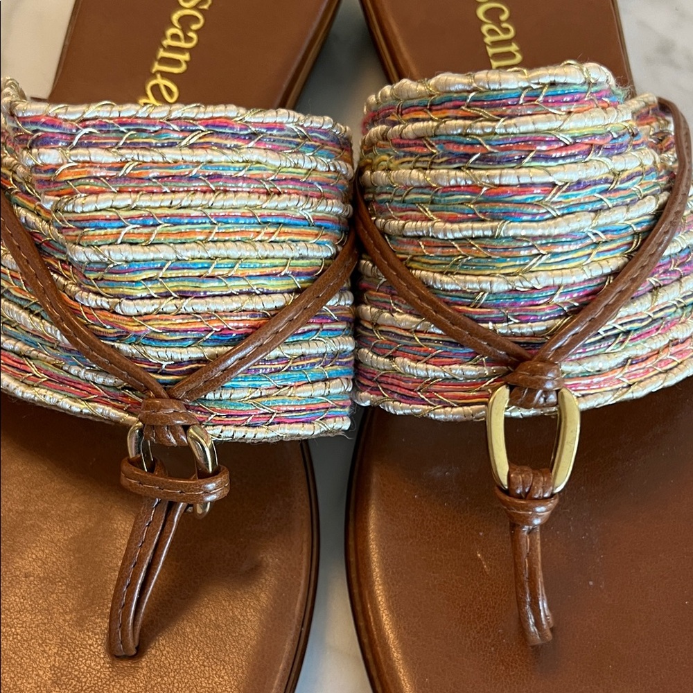 Toscanella Italy Women's Multicolor Sandals Size 6 - Picture 5 of 7